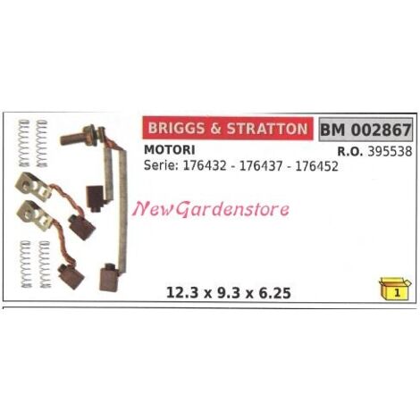 briggs&stratton electric motor brush kit series 176432 176437 002867