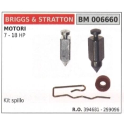 BRIGGS&STRATTON kit aiguille carburateur tracteur de pelouse 7-18HP 394681- 299096