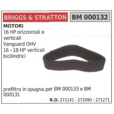 BRIGGS&STRATTON Rasenmäher-Luftvorfilter Rasenmäher 16HP vertikal