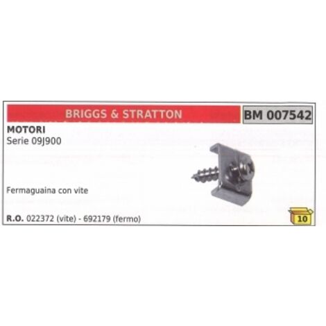 BRIGGS&STRATTON support de carter avec vis pour moteur de tondeuse série 09J900