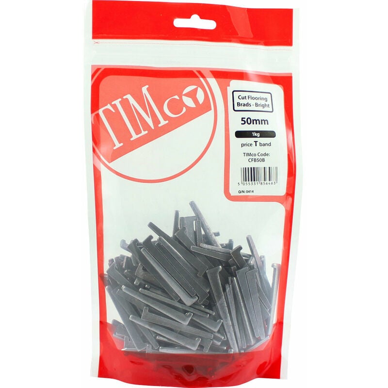 Timco Cut Flooring Brads - Bright 65mm) 1kg Bag)