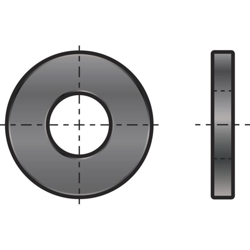 Qualfast - M3 Form-A Washer - A4/316 Stainless Steel din 125-1A- you get 100
