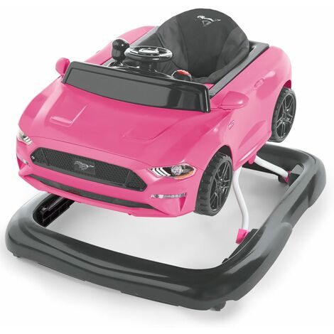 Bright Starts 3-in-1 Baby Walker Ford Mustang Pink - Pink