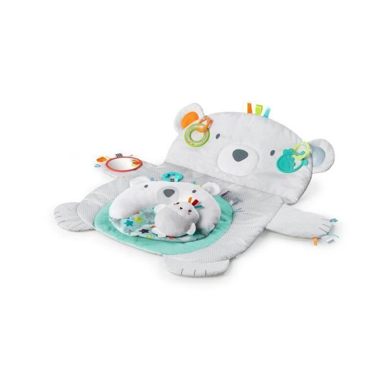 Tapis deveil Ours Polaire Tummy Time Prop + Play - Bright Starts