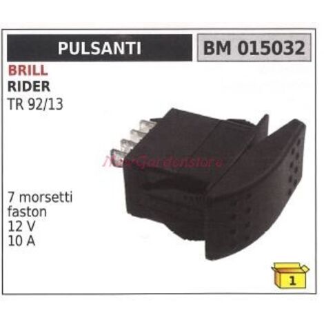 BRILL Reiter-Tastschalter TR 92/13 7 Fastonklemmen 12 V 10 A 015032