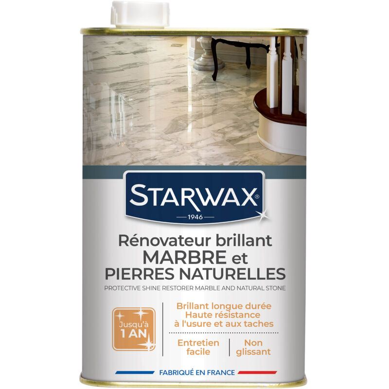 Rénovateur brillant protecteur pour marbres et pierres naturelles 1L STARWAX