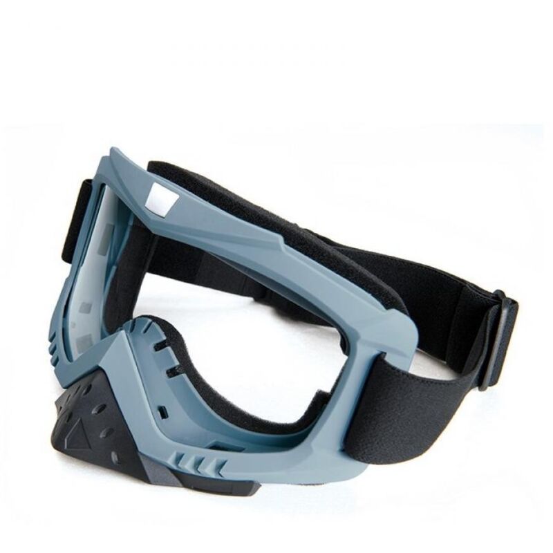 Brillenmaske Cross Grau Nexone Für Motocross Enduro Tt