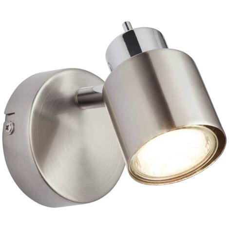 Brilliant 1er Spot Andres nickel-chrom 12 x 8 cm GU10, 10 W, nickel-chrom Spots