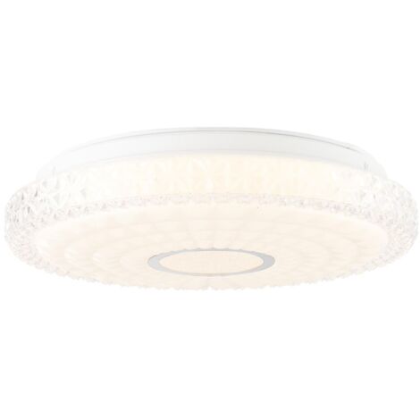 BRILLIANT Adria LED Applique et plafonnier 30cm blanc / chrome éclairage intérieur, plafonniers, -fonctionnels  2x 12W LED intégrées, (flux lumineux: 800lm, couleur de la lumière: 3000K)  A  D