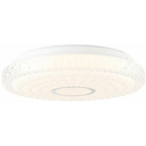 BRILLIANT Adria LED Wand- und Deckenleuchte 30cm weiß/chrom Innenleuchten,Deckenleuchten,-funktional  2x 12W LED integriert, (Lichtstrom: 800lm, Lichtfarbe: 3000K)  Durchmesser: 30cm