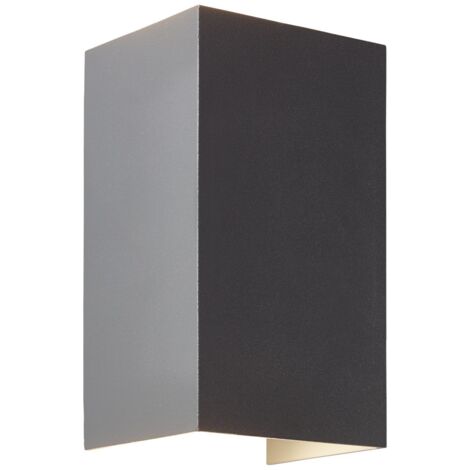 BRILLIANT Applique d'extérieur LED Hilly, 2 flammes, gris foncé  2x LED intégrées, LED 8,3W intégrées, (390lm, 3000K)