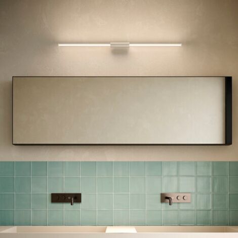 Brilliant Applique et Plafonnier Linéaire LED 12W Couleur Noir, Diffuseur Cylindrique en Polycarbonate, Installation Horizontale et Verticale