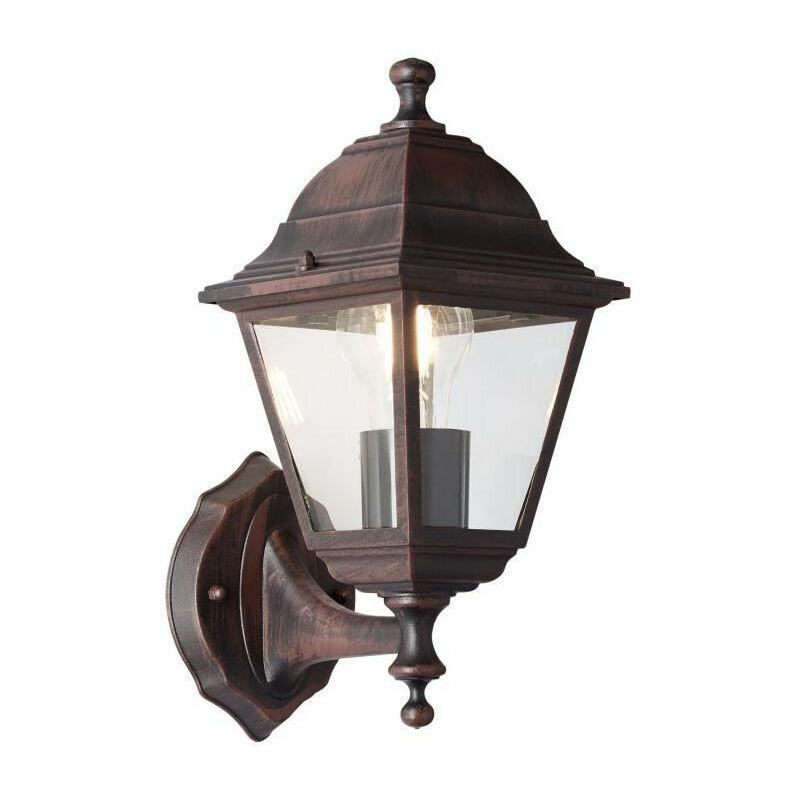 Applique extérieure montante nissie rouille E27 1x60W - Brilliant
