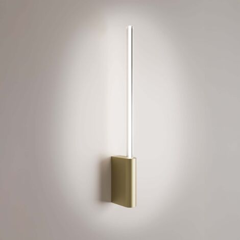 Brilliant Applique LED 1 Lumière Série Brilliant Finition Or, Design Minimaliste Cylindrique, Technologie TRIAC Dimmable, IP20, 5W, 3000K