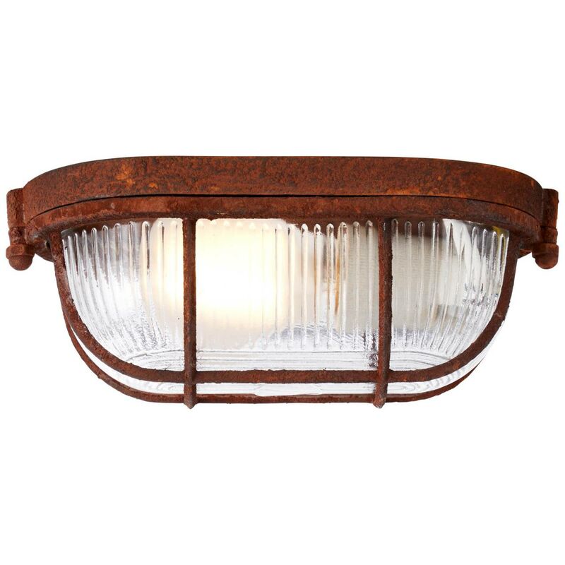 Brilliant - Lampe Bobbi Wand- Und Deckenleuchte 21cm Rostfarbend 1x A60, E27, 40w, Geeignet Für Normallampen (nicht Enthalten) Für Led-leuchtmittel