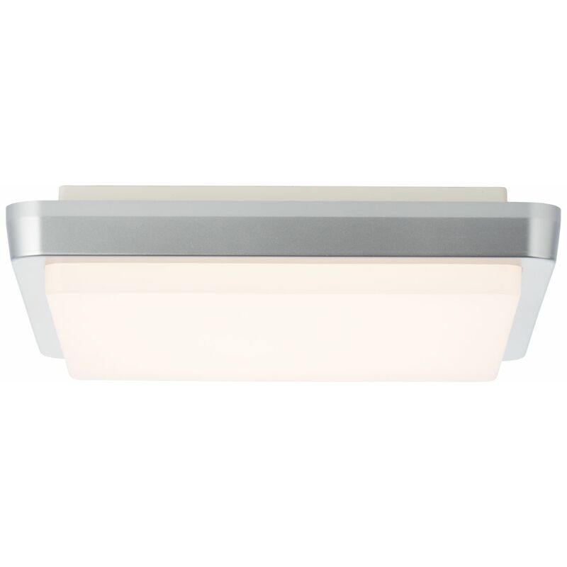 Brilliant - Devora Led Außenwandleuchte 28x28cm Silber 1x Led Integriert, 12w Led Integriert, (lichtstrom, 1500lm, Lichtfarbe, 3000k)