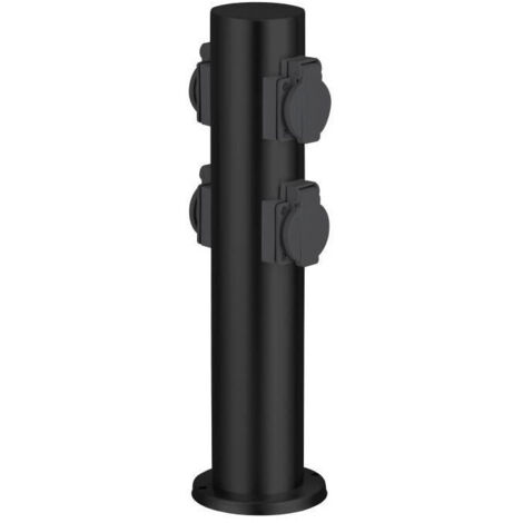 BRILLIANT - DODY Colonnina con 4 prese colore nero - metallo/plastica E27 LED xW