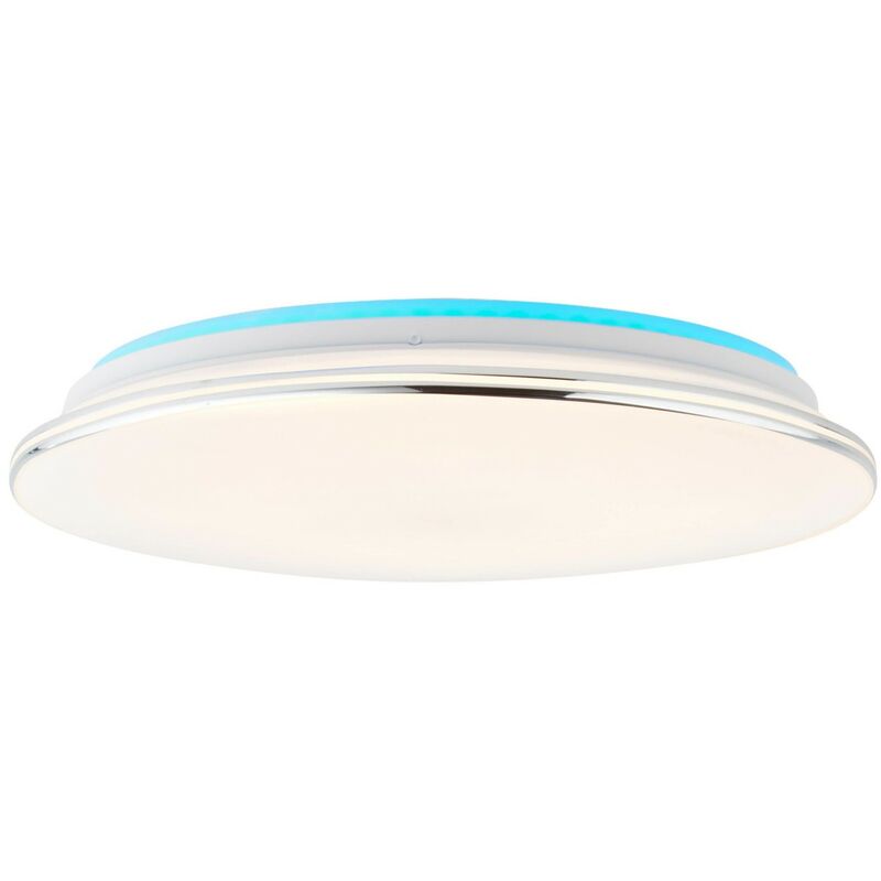Brilliant - EDNA LED Deckenleuchte Ø 40 cm Kunststoff / Metall Weiß / chrom, G97045/15