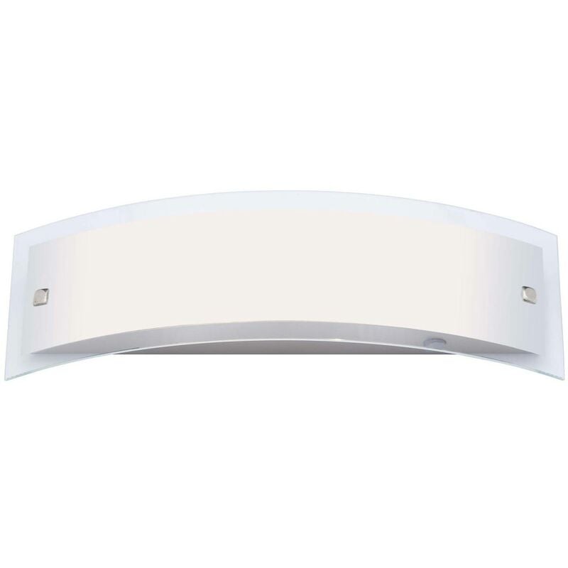 Lampe Elysee Wandleuchte 2flg edelstahl/weiß 2x C35, E14, 40W, geeignet für Kerzenlampen (nicht enthalten) IP-Schutzart: 21 - tropfwassergeschützt