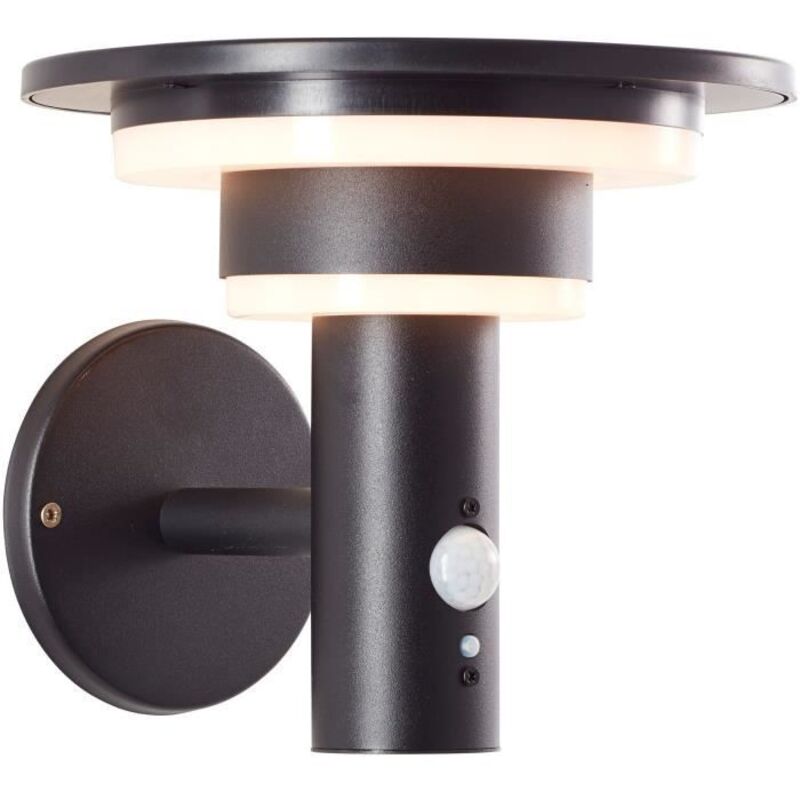 Brilliant - Garvina G40405/06 Solar-außenwandleuchte Mit Bewegungsmelder Led 3 W Schwarz