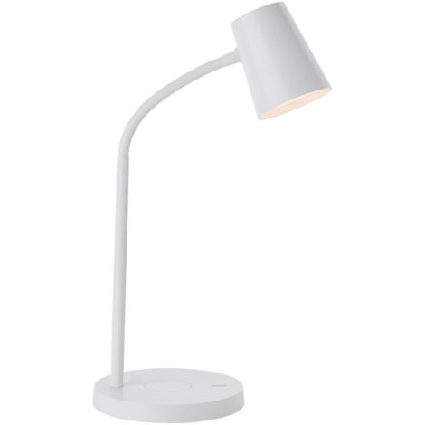 BRILLIANT Illa lampe de table LED chargeur induction blanc  1x LED intégrée, LED 5,5W intégrée, (780lm, 3000K)