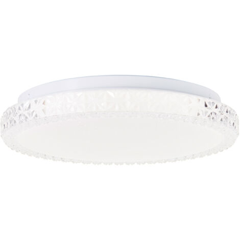 Brilliant lamp Dasie Plafonnier LED 29,5cm métal blanc/verre blanc 12 W LED intégré