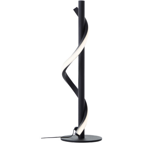 Brilliant lamp Eunice Lampe de table LED 40cm noir mat bois/plastique/métal noir 6,5 W LED intégrée