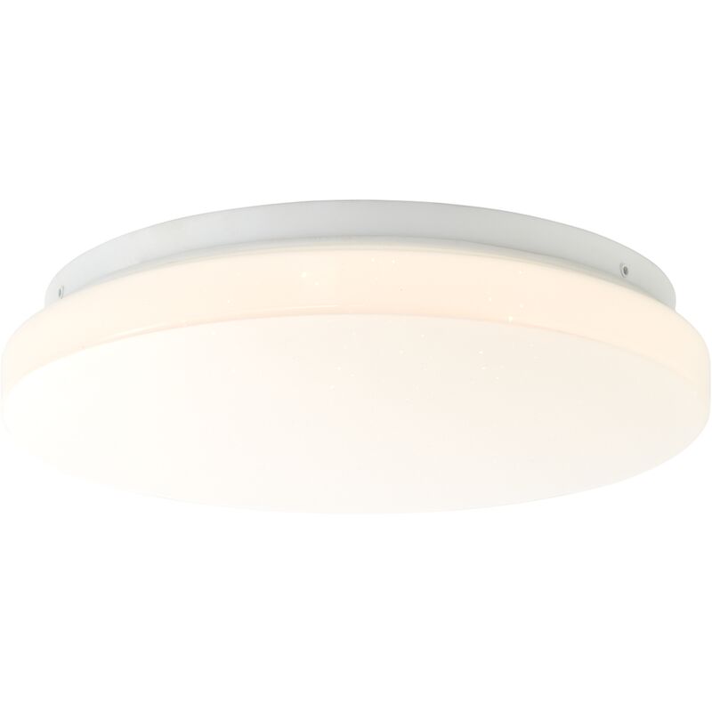 

BRILLIANT lamp Farica Starry LED aplique y plafón 26cm blanco/blanco cálido | 1x 12W LED integrado, (1200lm, 3000K) | Escala A ++ a E | Mirada del
