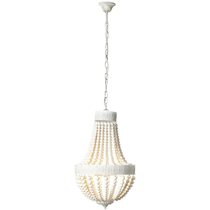 Lampe Liba Kronleuchter 3flg Weiß 3x D45, E14, 18w, Geeignet Für Tropfenlampen (nicht Enthalten) Kette Ist Kürzbar - Brilliant