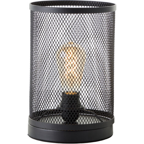 Brilliant lamp Maze lampe de table 18cm corindon noir aluminium noir 1x A60, E27, 60 W