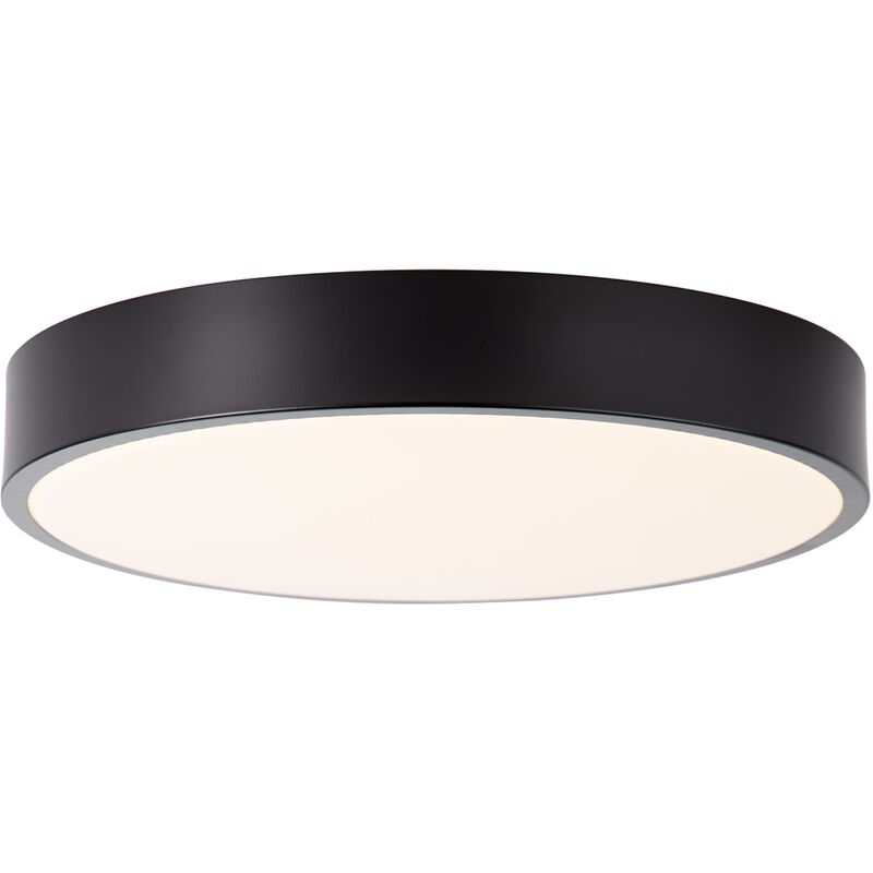 

lamp Slimline Plafón LED 33cm blanco/negro | 1x 12W LED integrado, (800lm, 3000K) | Escala A ++ a E | Ahorro de energía y durabilidad gracias al uso