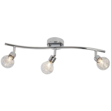 BRILLIANT lampe Ampoule tube spot 3 fl. Chrome  3x QT14, G9, 28W, adapté aux lampes à culot à broche (non incluses)  Échelle A ++ à E  Têtes pivotantes