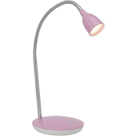 BRILLIANT lampe Anthony lampe de table LED fer / rose  1x LED 2,4 W intégrée, (200lm, 3000K)  Échelle A ++ à E  Avec pressostat sur la base