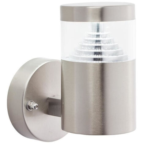 BRILLIANT lampe Avon Applique LED sur pied en acier inoxydable  1x LED 6W intégrée (CMS), (180lm, 6500K)  Échelle A ++ à E  Classe de protection IP: 44 - étanche aux éclaboussures