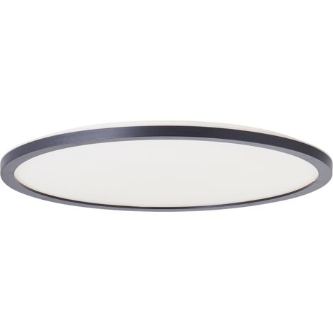 Brilliant lampe Brennan LED panneau en saillie 30cm 4000K noir/blanc métal/plastique noir 17,5 W LED intégré