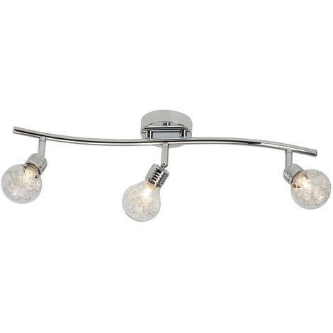 BRILLIANT Lampe Bulb Spotrohr 3flg chrom 3x QT14, G9, 28W, geeignet für  Stiftsockellampen (nicht enthalten) Köpfe schwenkbar
