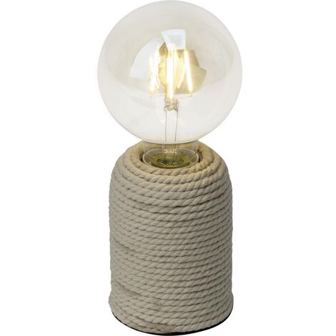 BRILLIANT Lampe Cardu Tischleuchte natur 1x G95, E27, 40W, geeignet für Normallampen (nicht enthalten) Mit Schnurzwischenschalter
