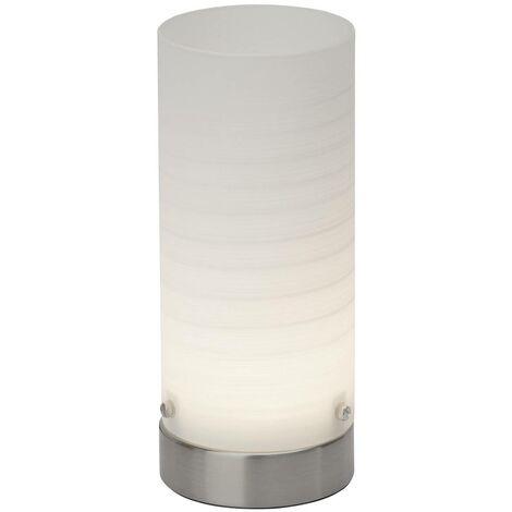 BRILLIANT Lampe Daisy LED Tischleuchte eisen/weiß  1x 4.5W LED integriert, (280lm, 3000K)  Mit Schnurzwischenschalter