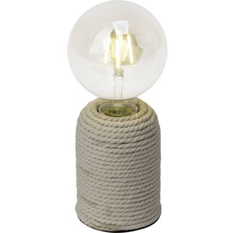 BRILLIANT lampe de table Cardu naturel  1x G95, E27, 40W, adapté aux lampes standard (non incluses)  Échelle A ++ à E  Avec interrupteur à cordon