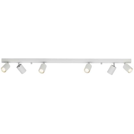 BRILLIANT Lampe Different Spotbalken 6flg weiß 6x PAR51, GU10, 35W, geeignet für Reflektorlampen nicht enthalten Hergestellt in EuropKöpfe schwenkbar