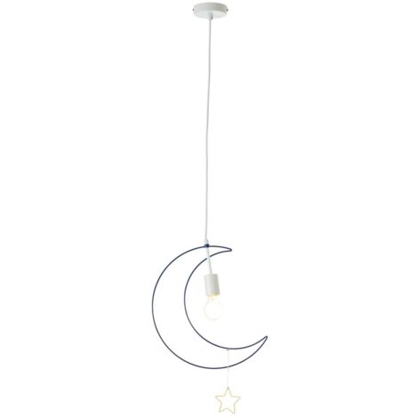 BRILLIANT lampe Ezra suspension 31cm bleu clair / blanc  1x A60, E27, 60W, adapté aux lampes standard (non incluses)  Échelle A ++ à E  Le câble peut être raccourci