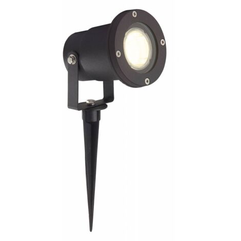 BRILLIANT Lampe Janko LED Außenerdspieß 32cm schwarz  1x LED-PAR51, GU10, 3W LED-Reflektorlampe inklusive, 250lm, 3000K  IP-Schutzart: 44 - spritzwassergeschützt  Energiesparend und langlebig durch
