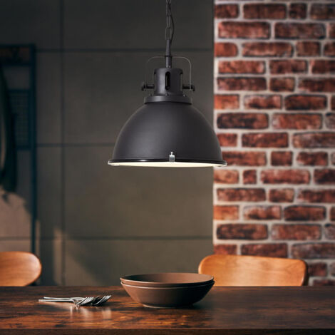 BRILLIANT Lampe Jesper Pendelleuchte 38cm Glas schwarz  1x A60, E27, 60W, geeignet für Normallampen (nicht enthalten)  Kette ist kürzbar