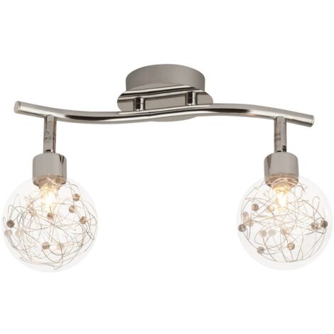 BRILLIANT lampe Joya spot tube 2 lumières chrome  2x QT14, G9, 33W, adapté aux lampes à culot à broche (non incluses)  Échelle A ++ à E  Têtes pivotantes