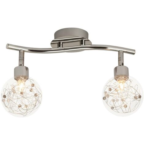 BRILLIANT Lampe Joya Spotrohr 2flg chrom  2x QT14, G9, 33W, geeignet für Stiftsockellampen (nicht enthalten)  Köpfe schwenkbar