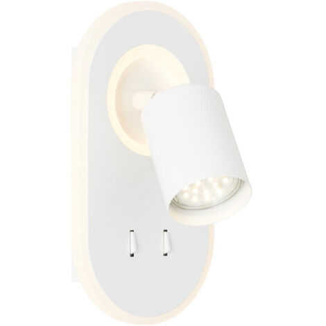 BRILLIANT Lampe, Kimon LED Wandspot weiß, 1x PAR51, GU10, 5W geeignet für Reflektorlampen, Kopf schwenkbar
