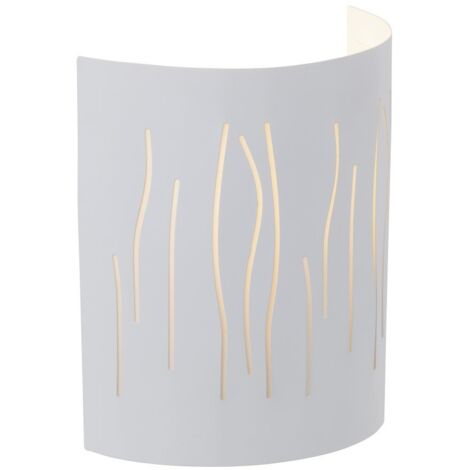 BRILLIANT lampe Kinley wall half shell blanc 1x A60, E27, 40W, adapté aux lampes normales (non inclus)  Échelle A ++ à E  Convient aux lampes LED