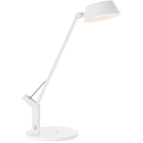BRILLIANT lampe, lampe de table Kaila LED avec socle de charge à induction blanc, 1x LED intégrée, 8W LED intégrée, (710lm, 3100-6100K), recharge sans fil d'appareils mobiles