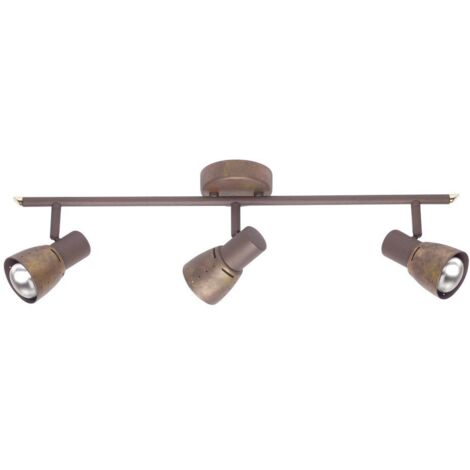 BRILLIANT lampe lave spot tube triple cuivre  3x R50, E14, 40W, adapté aux lampes à réflecteur (non incluses)  Échelle A ++ à E  Têtes pivotantes