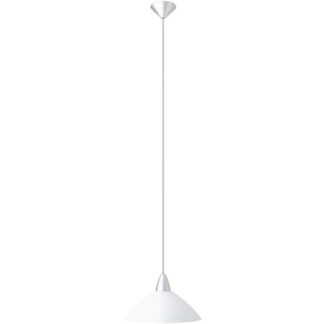 BRILLIANT lampe logo suspension 35cm blanc  1x A60, E27, 60W, adapté aux lampes standard (non incluses)  Échelle A ++ à E  Réglable en hauteur / câble peut être raccourci